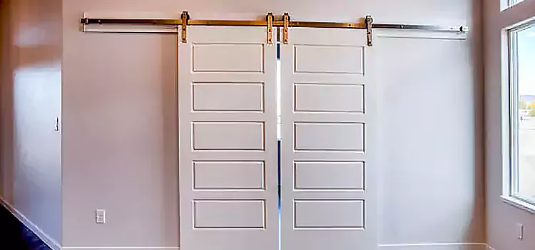 Glass Barn Door with Installation Hardware Kit Hicksville