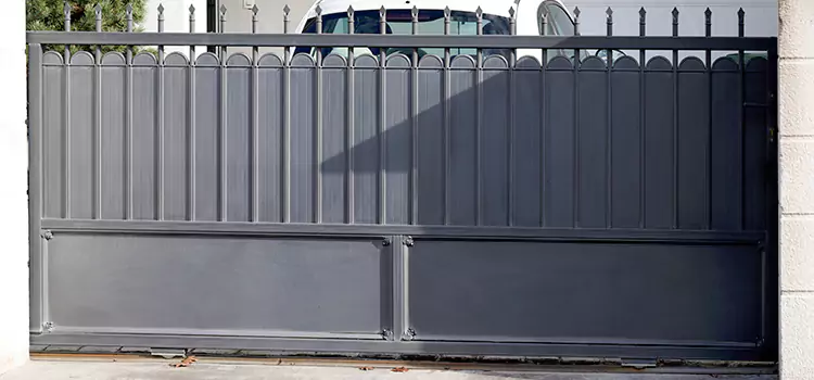 Metal Driveway Gate Installation Hicksville