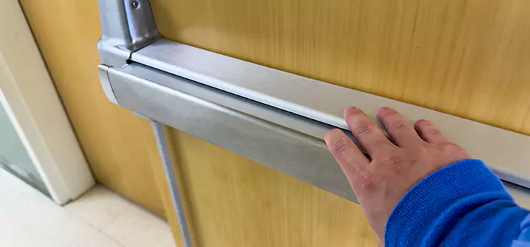 Installing a Push Bar on a Door Hicksville
